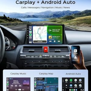5G WiFi Car Radio Stereo for Honda Accord 8th 2008 2009 2010 2011 2012 2013 Upgrade 2G+64G 10.2 Inch IPS HD Touch Screen Wireless CarPlay Android Auto, GPS FM/SWC Bluetooth 1080P Backup Camera